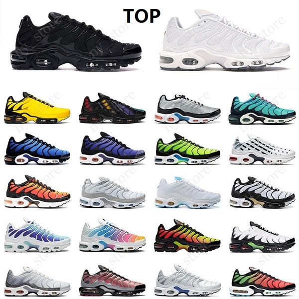 

tn plus running shoes mens black white volt glow hyper pastel blue oreo women orange pink breathable sneakers trainers outdoor sports fashio