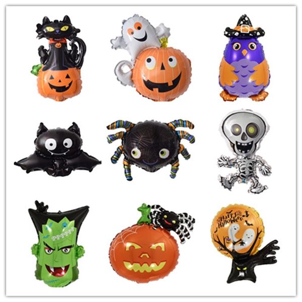 

cartoon mini halloween mall party scene layout props mini aluminum film balloon