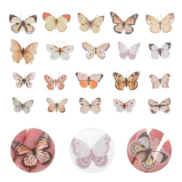 

gift wrap 2 bags of self-adhesive stickers diy decals funny butterflies