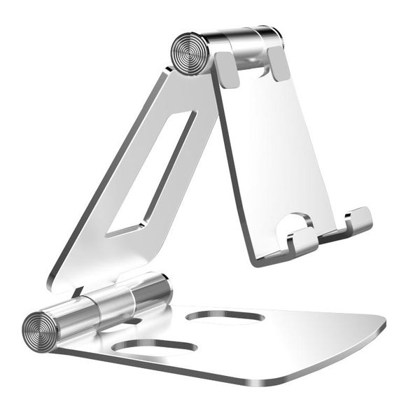 

aluminum foldable desk phone holder portable mobile stand dual cell mounts & holders