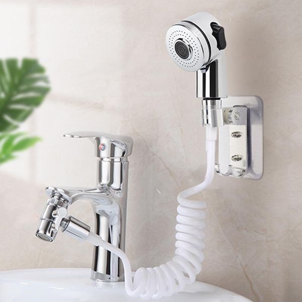 

faucet shower head spray set washing hair sink connector handheld with hose bathroom wash face basin water tap sets