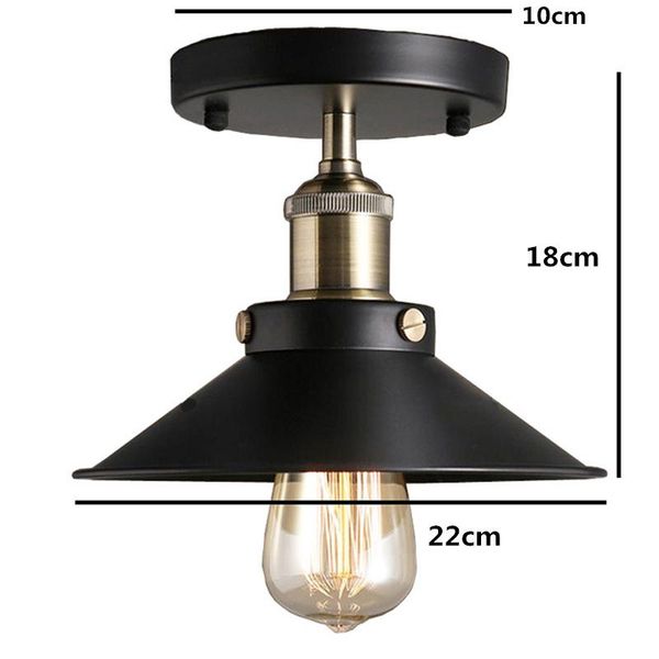 

ceiling lights vintage lamp industrial retro style lamparas de techo for bedroom home lighting e27 head fixture