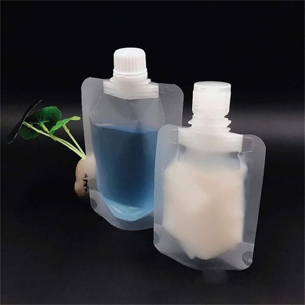 

gift wrap portable travel fluid makeup packing bag transparent clamshell packaging sanitizer lotion shampoo bottles