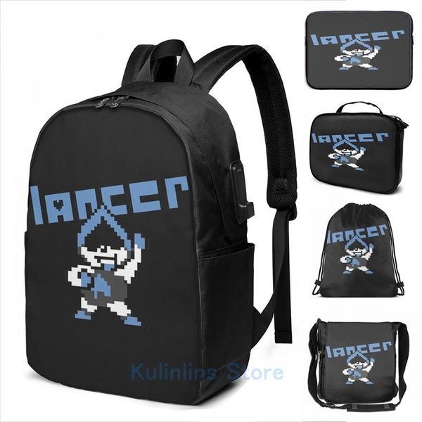 

backpack funny graphic print lancer usb charge men school bags women bag travel laptop