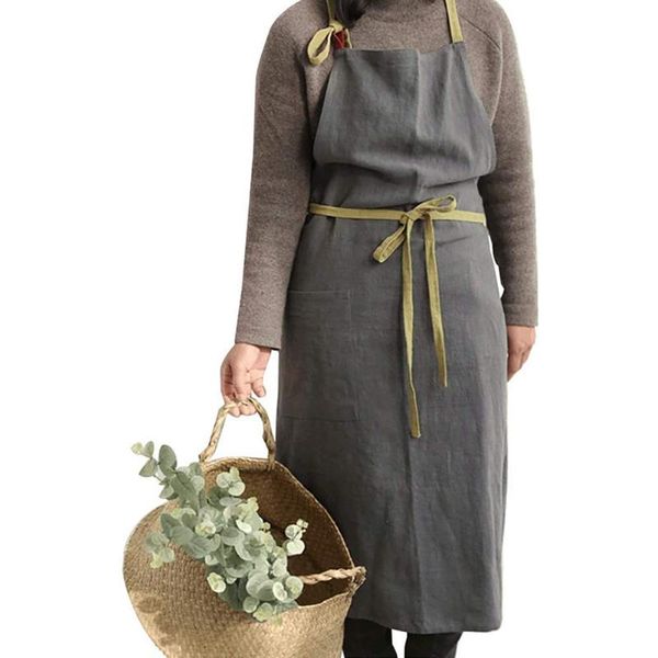 

aprons kitchen cotton linen gardening for women nordic coffee shops florist apron cooking baking restaurant vintage