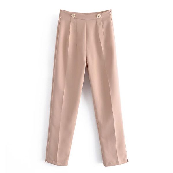 

women's pants & capris jcÂ·kilig 2021 button high waist w66353h, Black;white