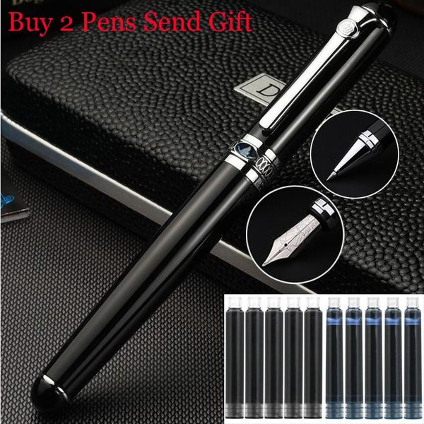 

fountain pens fashion design full metal brand ink pen office business men luxury gift