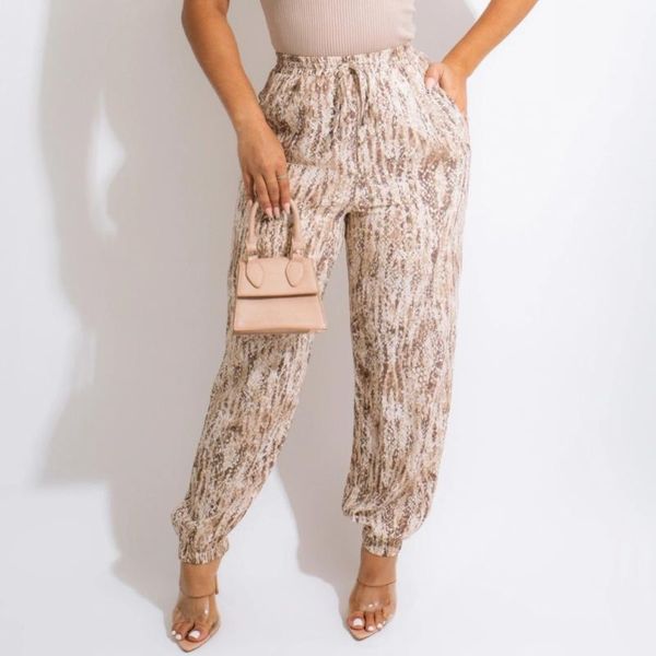 

women's pants & capris spring autumn patchwork striped print jogger pant women rave festival clothing fashion casual high waist bodycon, Black;white