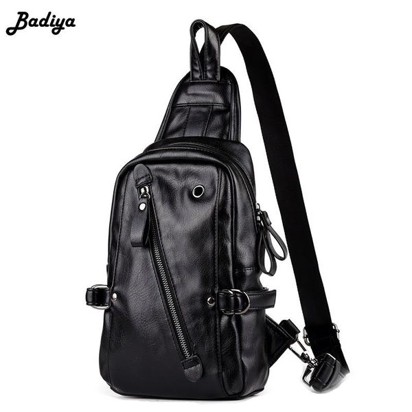 

waist bags fashion casual men chest multi-function outdoor travel usb charging with headphone hole messenger bag male crossbody