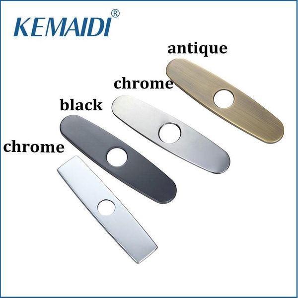

kitchen faucets kemaidi deck plate antiqie brass&black&chrome finished bathroom accessories sink faucet hole cover