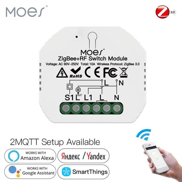 

smart home control tuya zigbee 3.0 light switch module life/tuya wireless remote control, work with alexa google for voice