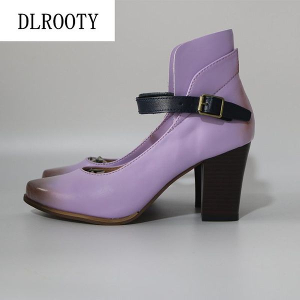 

woman sandals shoes summer pumps high heels thick pointed toe buckle strap fashion solid gladiator plus size 34-43, Black