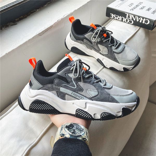 

fashion trend sports men's shoes fall 2021 new youth fly woven mesh breathable non-slip leisure