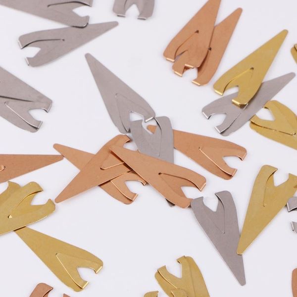 

metal bookmark 10 pcs mini paper clips page holder for book stationery school