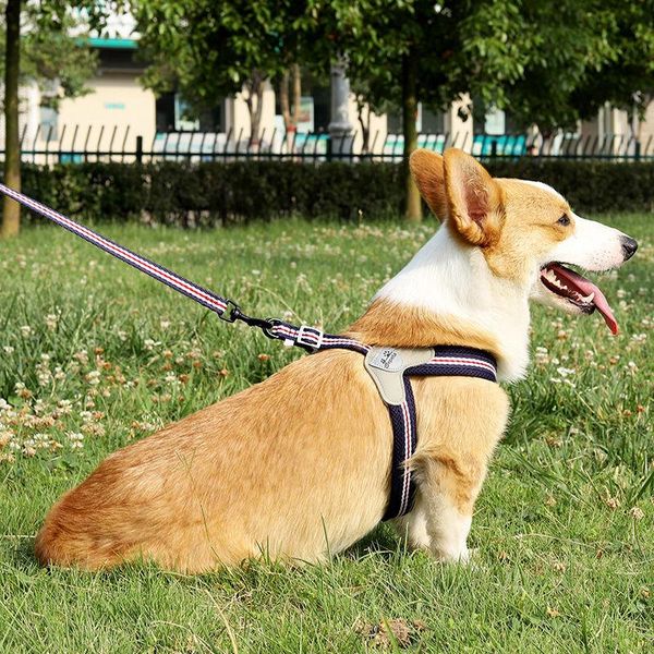 

dog harness easy on and off adjustable medium large dogs,reflective no pull training vest for pet dogs walking harness2 collars & leashes