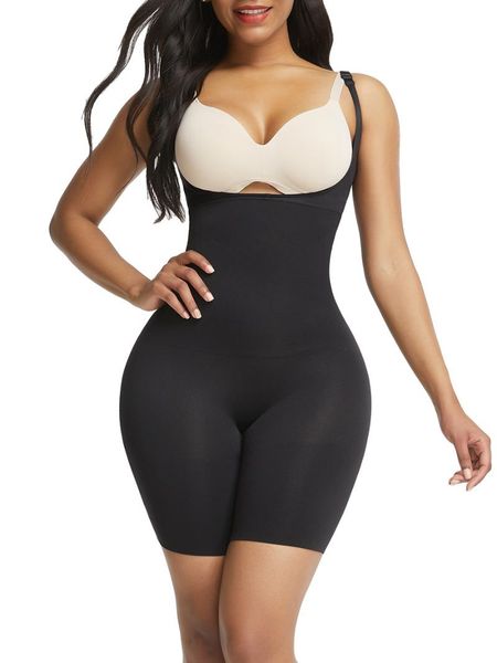 

body shaper women seamless tummy firm control high waist trainer shorts bulifter shapewear slimming corset girdles fajas women's shaper, Black;white