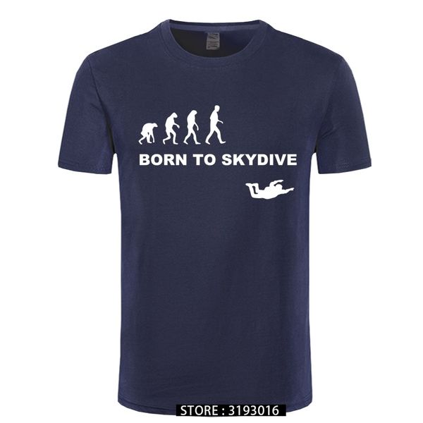 

ccccsportNew Arrival 3D Tshirt Born To Skydive Parachute Jump T Shirt Vintage Camiseta Crewneck 100% Cotton Plus Size T Shirt, Red yellow