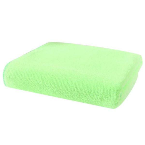 

cleaning cloths absorbent microfiber bath beach towel drying washcloth swimwear shower(light green)