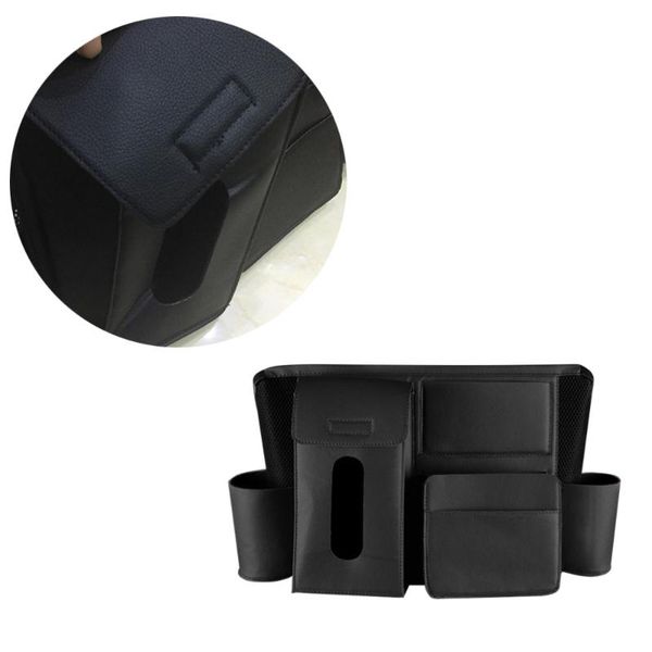 

car organizer multifunction storage bag creative carriage for phone cup (black)