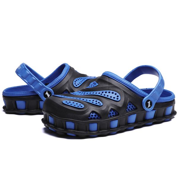 

outdoor lawn hole shoe classic men women original sandals children flip flops luxurys designers lady gentlemen beach slippers comfortable, Black