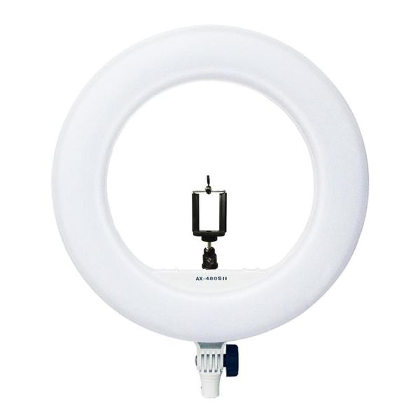 

flash heads yidoblo ax-480sii 18'' dimmable bio-color led ring light lamp usb charger f makeup camera phone pography video lightin