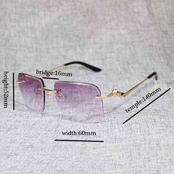 

designer sunglasses oversize rimless men leopard style new lens shape women shade clear galsses frame reading gafas for outdoor 120 w71c ijp, White;black