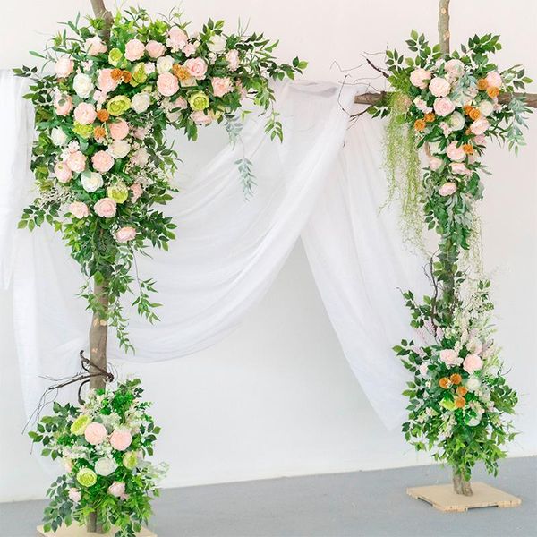 

customize wedding props arches silk flower artificial flowers decorative t-stage arrangement road lead corner & wreaths