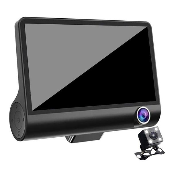 

car dvr 4.0 inch 3 cameras dash cam dual lens dvrs camera video recorder