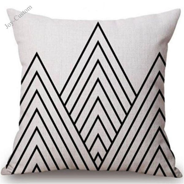 

cushion/decorative pillow simple geometric cushion cover couple cotton linen throw case for bedroom living room car sofa home decor