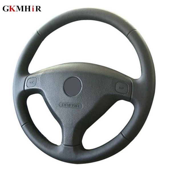 

black artificial leather car steering for zafira a 1999-2005 sail astra g h 1998-2007 wheel cover