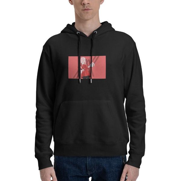 

men's hoodies & sweatshirts graphic hoodie cozy darling in the franxx anime print cool pullover autumn sport hoody streetwear, Black