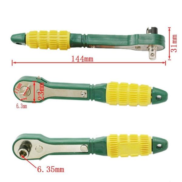 

mini 1/4 head screwdriver pole 6.35 quick ratchet socket wrench dc112 hand tools