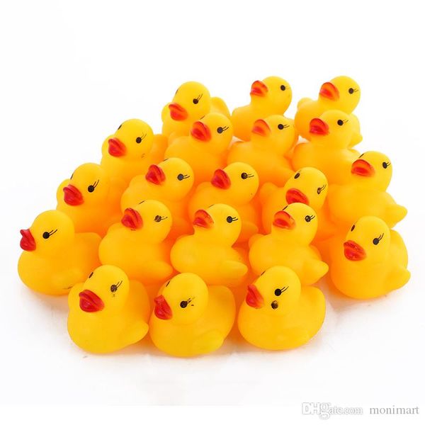 

mini rubber duck bath duck pvc with sound floating duck baby bath water toy for swimming beach gift for kid