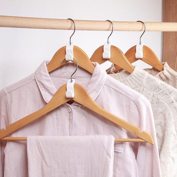 

6pcs connect hooks for hanger wardrobe closet rails storage organzier hook clothes linking hangers & racks