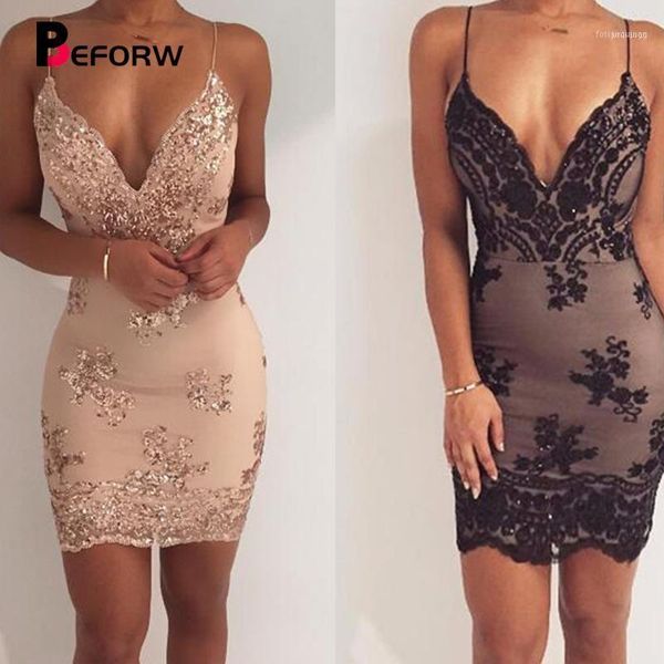 

female club v neck party dress sundress luxury black sequin women bodycon backless mini dresses vestidos1, Black;gray
