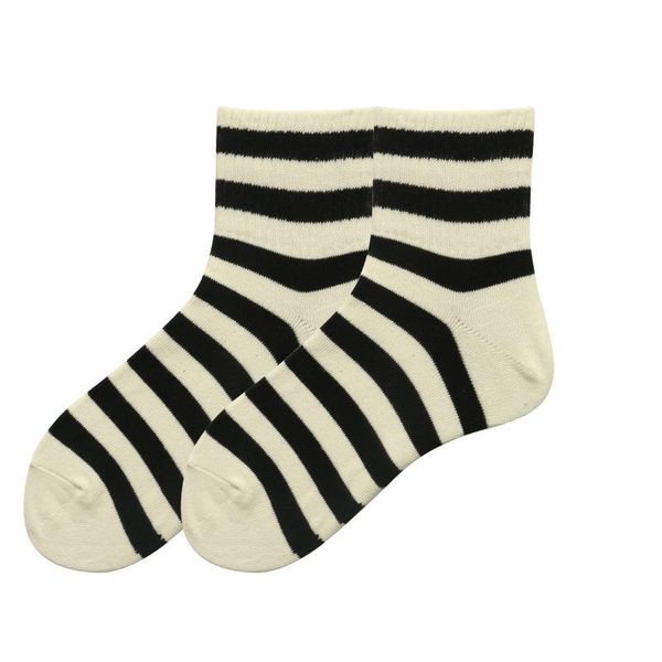 

men's socks autumn men combed cotton striped ribbed plain sports quarter, Black
