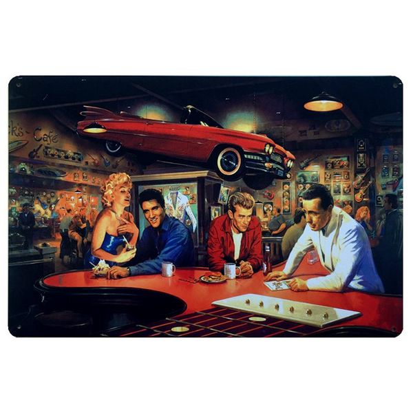 

retro movie cip tin signs pate music fim posters art cafe bar vintage meta painting wa paque home decor 20x30cm a127b