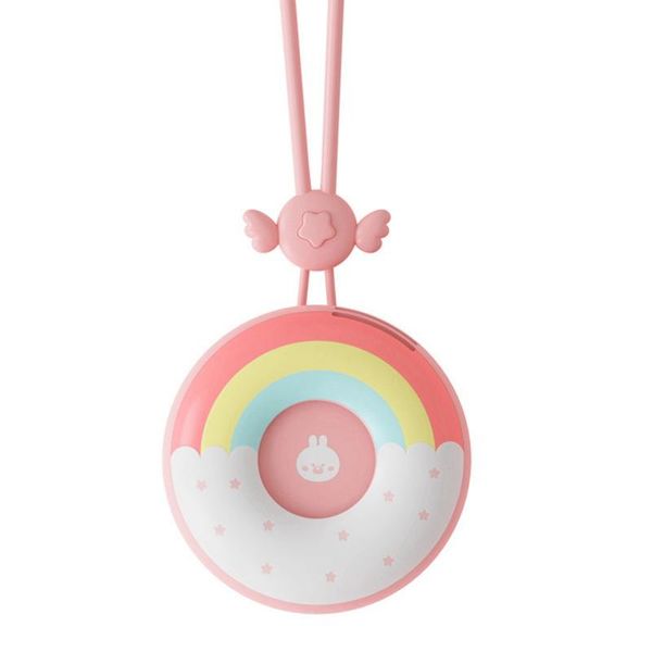 

-donut hanging neck fan, hand-held for outdoor sports travel and reading fans & coolings