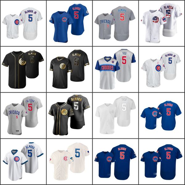 

chicago cubs men 5 albert almora jr. men women youth jersey, Black;red