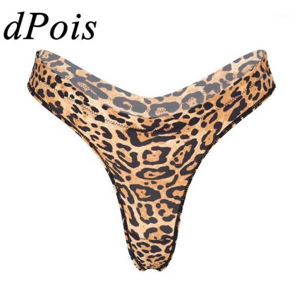 

womens panties lingerie leopard printed low waist briefs elastic waistband g-string thong underwear for women panty femme women's, Black;pink