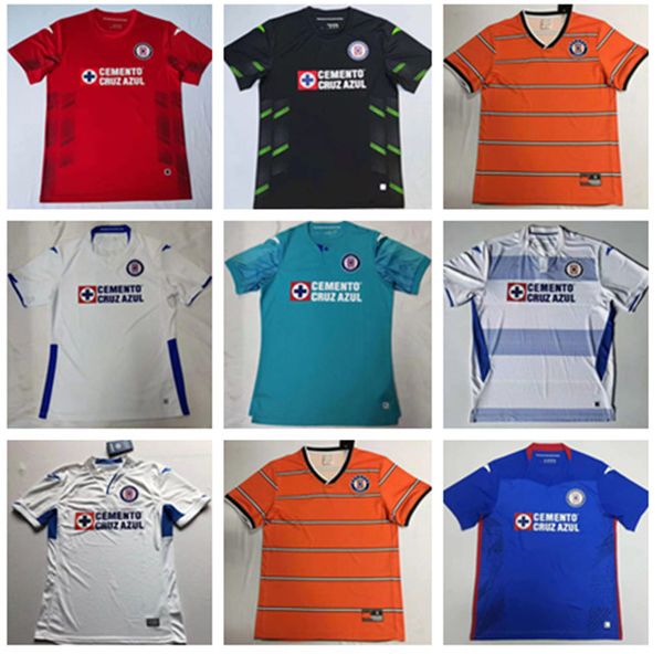 

2021 2022 cd cruz azul soccer jerseys home away 20 21 alvarado 25 rodriguez 21 pineda 31 escobar 24 romo 7 jersey footbal, Black;yellow