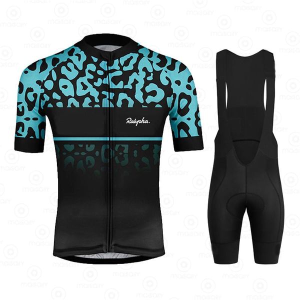 

racing sets ralvpha 2021 cycling jersey set mtb uniform bike clothing bicycle wear clothes men short sports maillot culotte ropa ciclismo, Black;blue