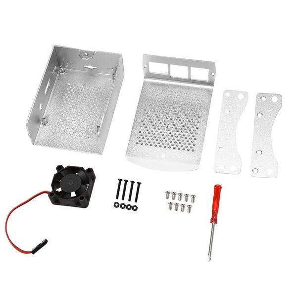 

fans & coolings for raspberry pi 3 model b+ aluminum case with fan rpi box compatible pi3 b