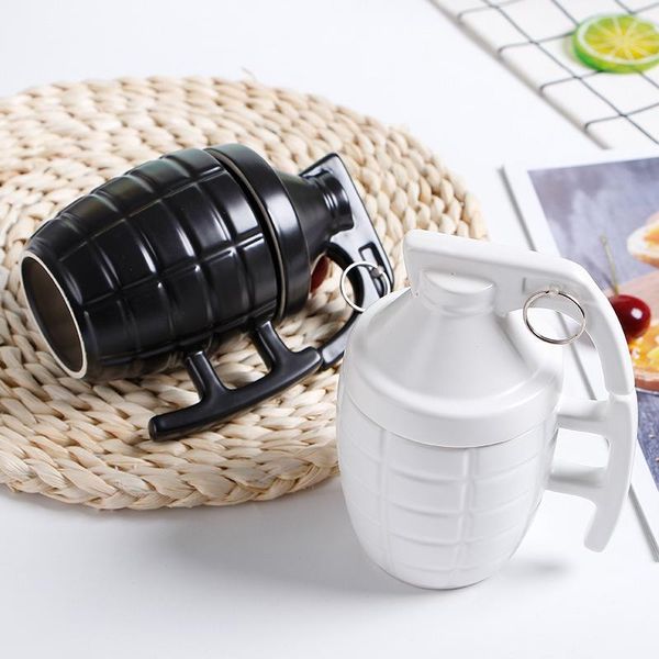 

mugs personal creativity grenade mug bomb coffee cup 3d ceramic with cover