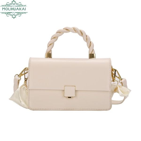 

evening bags molihuakai 2021 simple and solid color ladies shoulder bag trendy wildgirl handbag pu leathergirl messenger