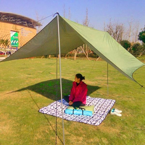 

tents and shelters outdoor large canopy sunshade beach camping tent waterproof cloth moisture-proof mat p6j2