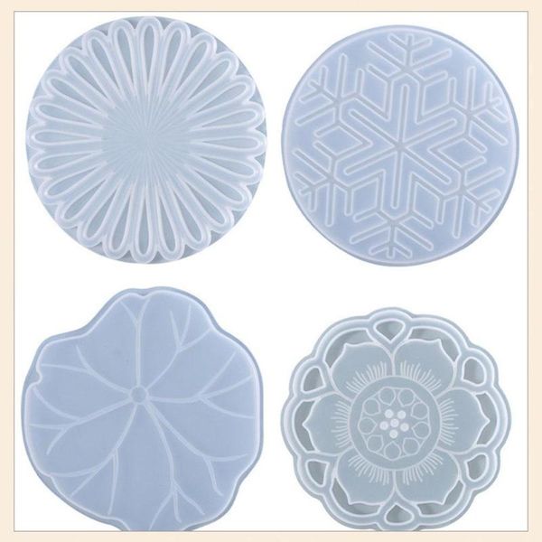 

craft tools 1pc diy crystal epoxy resin drop mold pattern packing gasket storage box silicone table decoration