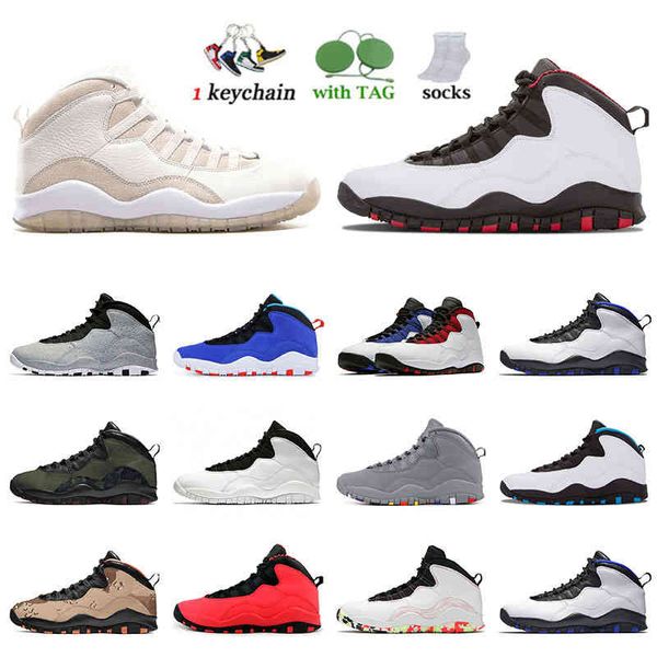 

authentic 2022 jumpman 10 basketball shoes chicago ovo white black mens 10s ember glow orlando cement wings seattle gs fusion red women