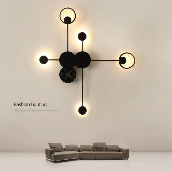 

wall lamps creative living room tv background bedroom bedside office aisle stair light sonce bar muitl heads led lamp