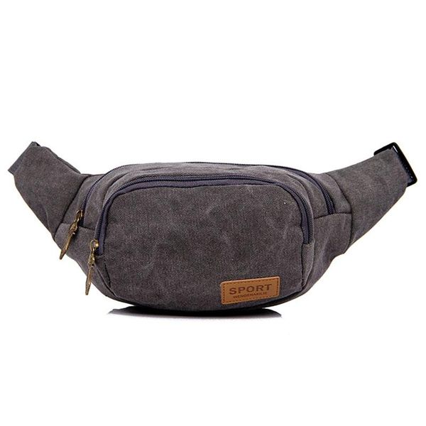 

waist bags canvas sports running bag multi-functional outdoor men's shoulder